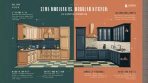 semi modular vs modular kitchen