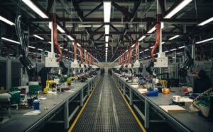 Assembly Line Work Table Manufacturing 