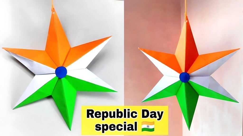 3D Tricolour Stars