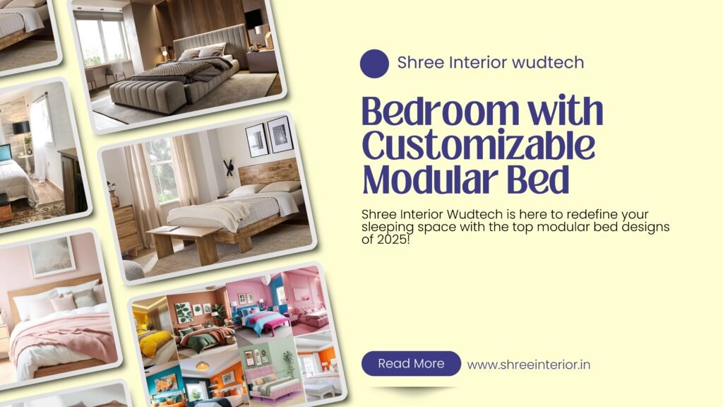 Bedroom with Customizable Modular Bed