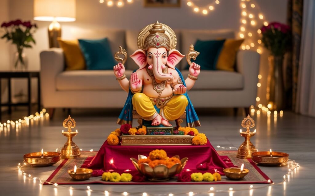 Ganesh Chaturthi home decoration ideas for 2025