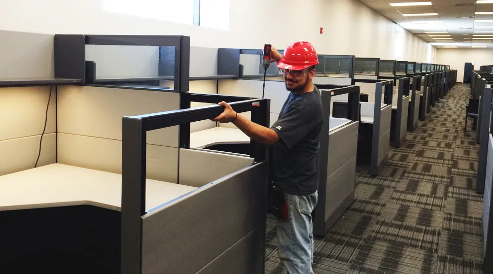 modular office furniture installation service Mumbai