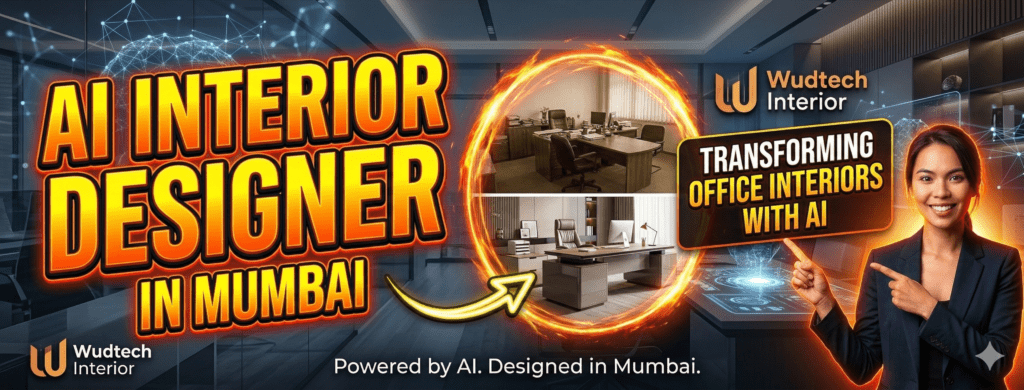 AI Interior Designer in Mumbai – How Wudtech Interiors is Transforming Office Interiors with AI