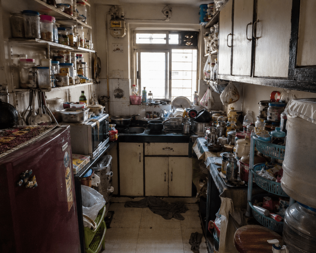 Cluttered Small Kitchen
