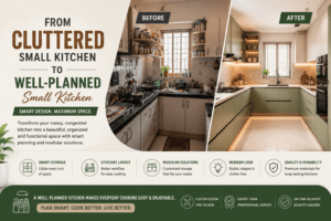 Cluttered Small Kitchen